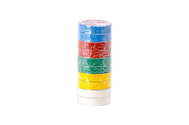 Стрічка ізоляційна Intertool - 20 м асорті 10 шт.