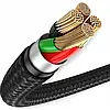 Кабель зарядный Lightning Baseus Halo Data Cable USB for Lightning 2.4A 1 м Black (CALGH-B01), фото 3