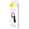 Перехідник адаптер Baseus 3-in-1 Lightning — Lightning / AUX 3.5 mm Black (CALL52-01), фото 3