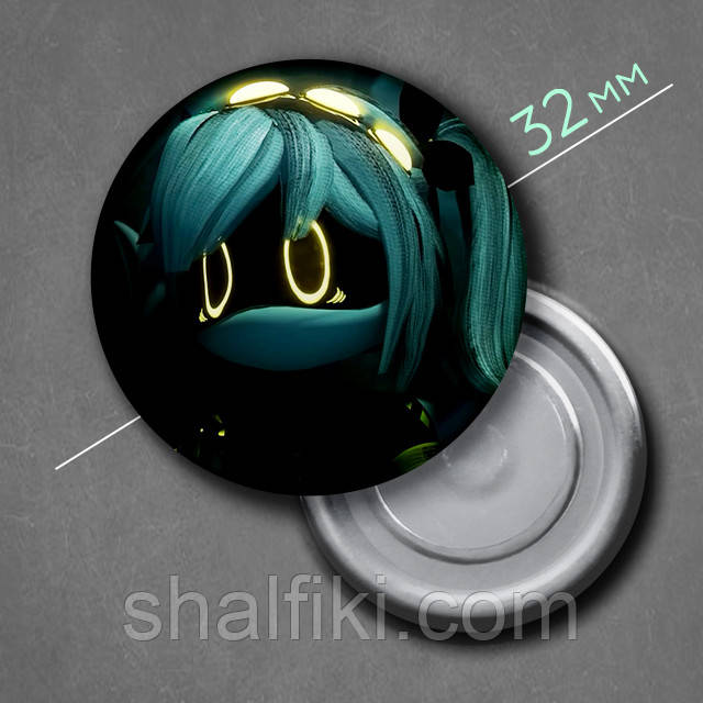 "J / Джей (Дрони-вбивці / Murder Drones)" магніт круглий Ø32 мм, фото 1