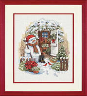 Набор для вышивания DIMENSIONS 08817 Garden Shed Snowman/ Садовый снеговик