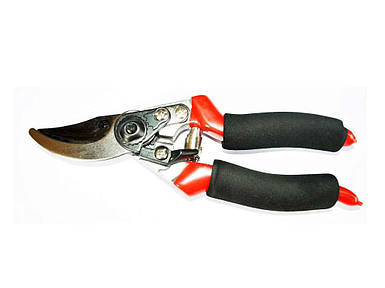 Секатор 215 мм косий зріз d=20 мм, прорезинена ручка 71-005 ТМ TECHNICS FG