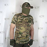 Футболка з тканини Quick-Dry в камуфляжі мультікам, фото 2