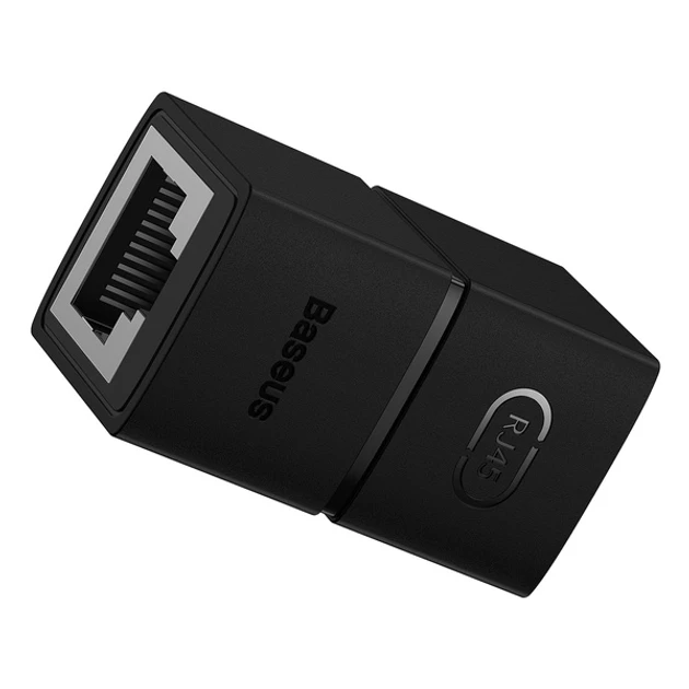Подовжувач мережевого кабелю Baseus Cat.6 FTP 1000 Мбіт/с 250 МГц перехідник RJ45 Ethernet Black (B00131100111), фото 1