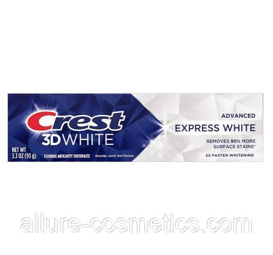 Вибілювальна зубна паста Crest 3d white Advanced Express White Toothpaste Mint 93г