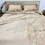 Велюровий комплект постільної білизни Євро розмір 200*230  Pretty Monica, фото 9