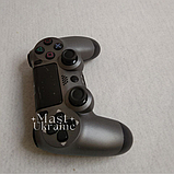Бездротовий bluetooth джойстик DOUBLE motor vibration 4 для Sony PS4 -DS-2312-DGray. Темно-Сірий, фото 5