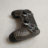 Бездротовий bluetooth джойстик DOUBLE motor vibration 4 для Sony PS4 -DS-2312-DGray. Темно-Сірий, фото 6