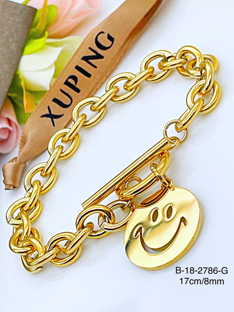 Браслет Stainlees Steel Xuping позолота (14-K)