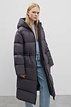 Довгий жіночий пуховик oversize Finn Flare FWC11084-202 темно-сірий XL, фото 5