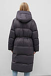 Довгий жіночий пуховик oversize Finn Flare FWC11084-202 темно-сірий XL, фото 6