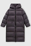 Довгий жіночий пуховик oversize Finn Flare FWC11084-202 темно-сірий XL, фото 10