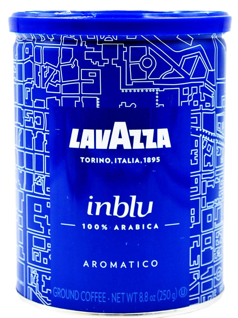 ОРИГІНАЛ! Кава мелена Lavazza inblu aromatico 100% arabica (Lavazza in blu, Lavazza inblue) 250г ж/б, Італія