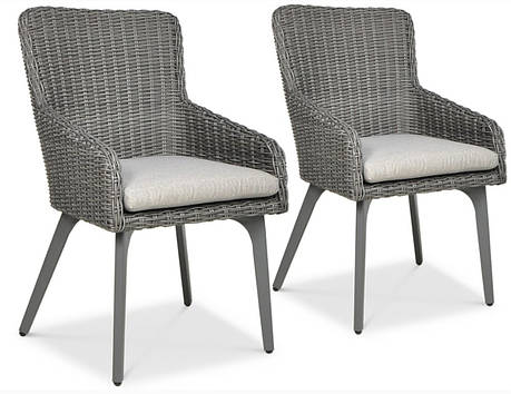Садове крісло з техноротангу 2 шт темно сірий Milano Focus Garden, фото 1