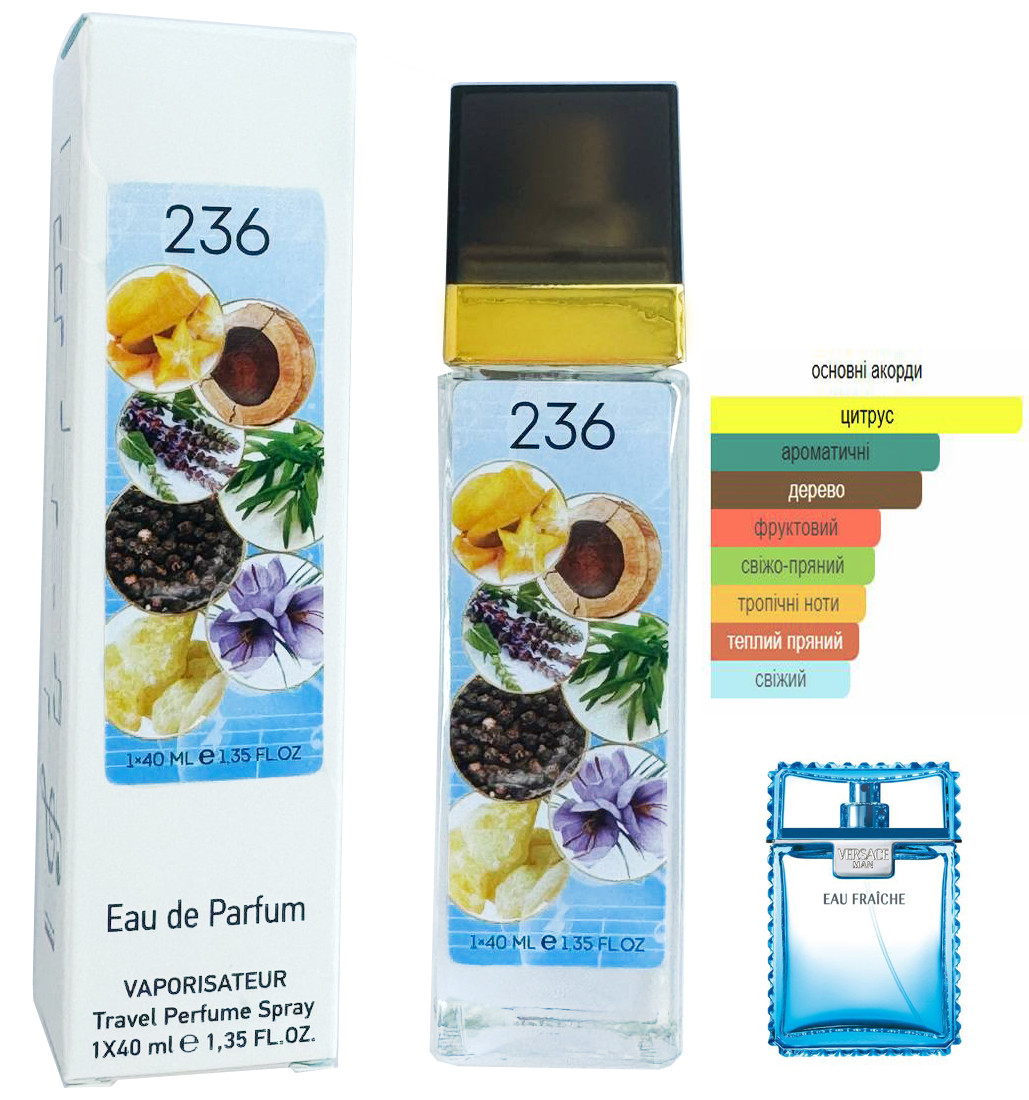 Парфум № 236 за мотивами Versace Man Eau Fraiche (Версаче Мен Еу Фреш) 40 мл ОПТ