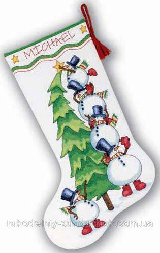Набір для вишивання Dimensions 08820 Trimming the Tree Stocking
