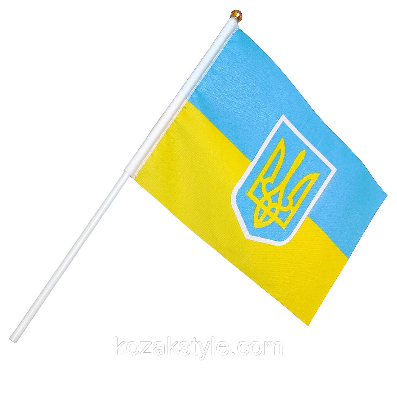 Прапор України з Гербом 14х21 см (від 100шт)
