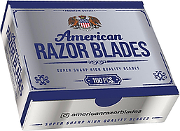 Леза American Razor Blades Single Edge Razor Blades 100 шт