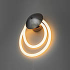 Светодиодная LED бра шланг 16 Вт колір каркасу чорний хром D-0716-BHR, фото 3