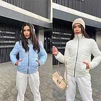 Жіноча куртка осіння - 42-44, 44-46 голубий молоко