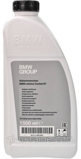 Антифриз-концентрат BMW "Korrosions-Frostschutzmitte -80" синій G11 (83515A6CDD7), 1.5л