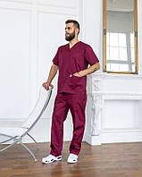 Костюм медичний чоловічий Леон бавовна короткий рукав