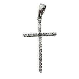 28х12 мм. Хрестик ксюпінг. Родій