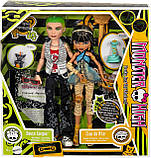 Monster High Cleo Deuce HRP86 Набір ляльок Монстр Хай Клео де Ніл і Д'юс Горгон Репродукція, фото 9
