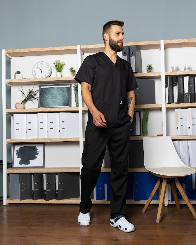 Костюм медичний чоловічий Герус котон короткий рукав, фото 1