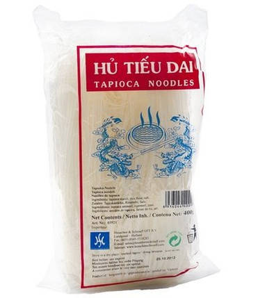 Локшина з тапіоки безглютенова Hu Tieu Dai, 400 г, фото 1