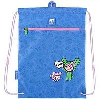 Сумка для взуття Kite 601M tokidoki для дівчинки, з кишенею, блакитна 46*33см