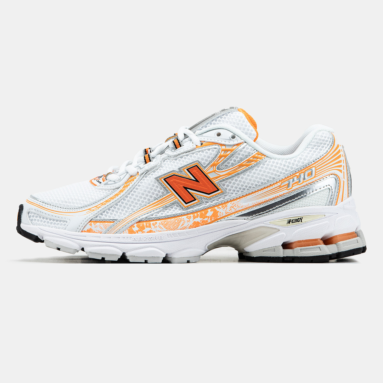 Кросівки New Balance 740 White Orange / Нью Беланс 740 Білі з Помаранчевим