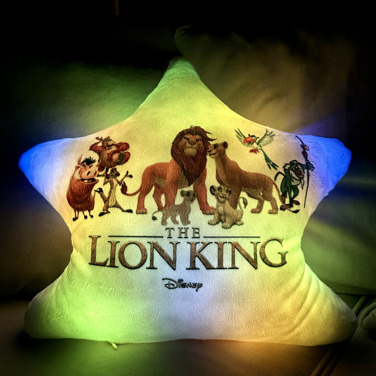 Подушка нічник Lion King — дитячий нічник подушка Король Лев