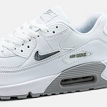 Чоловічі Кросівки Nike Air Max 90 Jewel Swoosh White Grey / Найк Аїр Макс 90 Джуел Свуш Білі з Сірим, фото 5