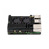 Корпус для Raspberry Pi 5 алюмінієвий з 2-ма вентиляторами (RA787), фото 4