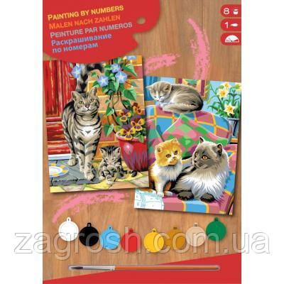Promo Ціна! Картина по номерам Sequin Art PAINTING BY NUMBERS JUNIOR-PAIRS Cats (SA0213) - тільки на ZaGrosh.com.ua