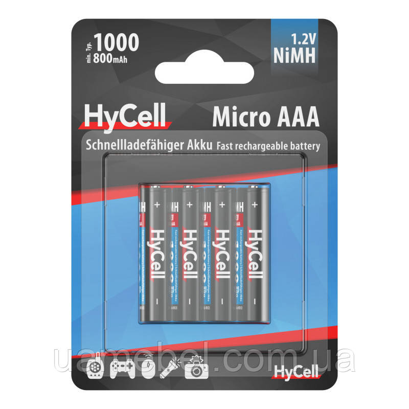 Акумулятор Ansmann HyCell AАA 4 X 1000 mAh NiMH 1.2V