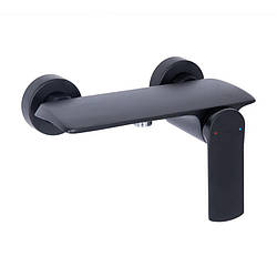 Змішувач для душу латунний Qtap Slavonice QTSLA266BLM45908 Black Matt Чорний матовий