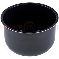Чаша для мультиварки 5L D = 240 mm H = 140 mm Moulinex чорний