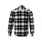 Фланелева сорочка, біло-чорна, YATO YT-78814 розмір L, фото 2