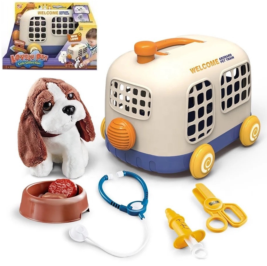 Ігровий ветеринарний набір — переноска із собачкою й аксесуарами арт. 913-1, фото 1