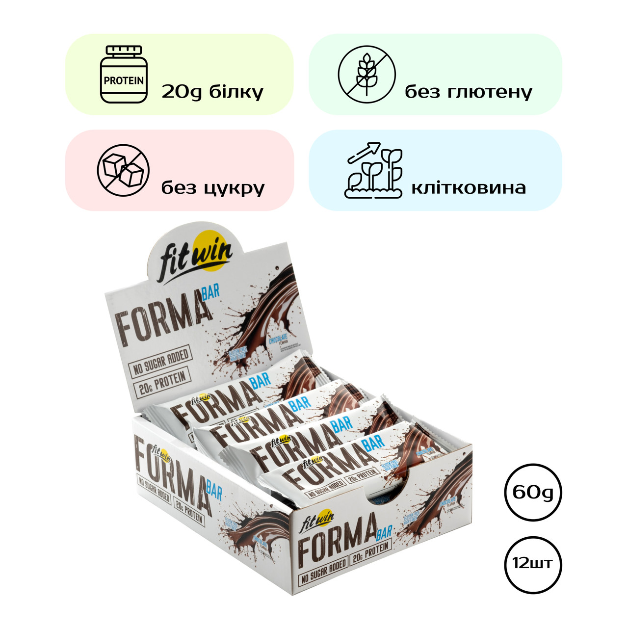 Forma Bar - 12x60g Chocolate, фото 1