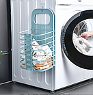 Кошик для білизни настінний підвісний складаний LY-389 органайзер з гачками для білизни, фото 2