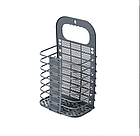 Кошик для білизни настінний підвісний складаний LY-389 органайзер з гачками для білизни, фото 6