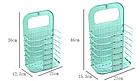 Кошик для білизни настінний підвісний складаний LY-389 органайзер з гачками для білизни, фото 8