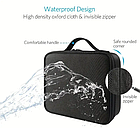 Сумка жіноча косметичка з дзеркалом, портативна дорожня сумка-органайзер для прикрас рожевого кольору., фото 5