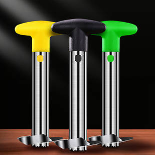 Ніж для різання ананаса Corer Slicer прилад для нарізки ананасів подрібнювач фруктів металевий