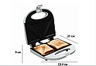 Бутербродниця електрична The waffle maker 750вт Електрична сендвічниця з антипригарним покриттям, фото 7