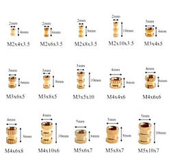 Гайки закладні латунні, 420 шт. smart