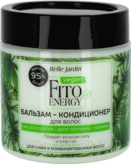 Бальзам-кондиціонер Belle Jardin Vegan Fito Energy з олією конопель і Фіто протеїнами 400 мл